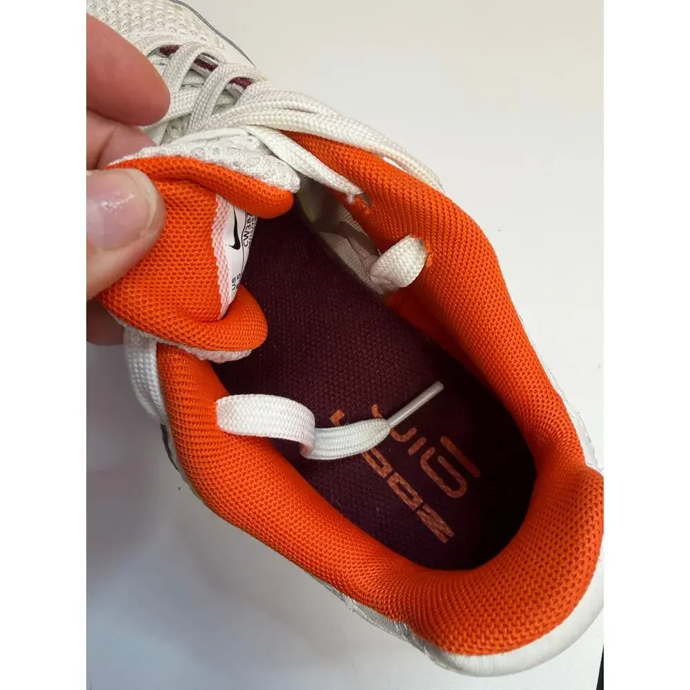 Nike Zoom Air Fire White Dark Beetroot Orange (Women's) Size 8.5